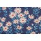 Novogratz Endless Daisies Printed Cotton Drapery Fabric in Blue Mood