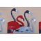 Bryant Fabrics Flamingo Printed Polyester Pillow Square Outdoor Fabric in Patriot