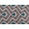 Robbins Tapestry Upholstery Fabric in Teal 