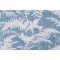 Lacefield Boca-Concord Slub Canvas Printed Cotton Drapery Fabric in Dusty Blue 