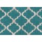 Richloom Kobe Printed Cotton Drapery Fabric in Teal