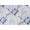 Sanibel Printed Cotton Twill Drapery Fabric in Indigo 