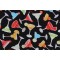 Timeless Treasures Gnombre - Colorful Margarita Cocktails Printed Cotton Craft Fabric in Black 