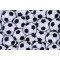 Gail Cadden Elite Athlete - Packed Soccer Balls Printed Cotton Craft Fabric in White for Timeless Treasures 