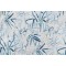 P Kaufmann Bamboo Leaf Printed Cotton Blend Drapery Fabric in Lapis 