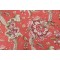 Robert Allen Clarence Printed Linen Blend Drapery Fabric in Melon