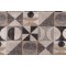 PK Lifestyles Take Form Printed Cotton Blend Drapery Fabric in Domino 