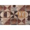 PK Lifestyles Take Form Printed Cotton Blend Drapery Fabric in Espresso 