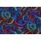 Chong-A Hwang Fabrics of SoHo I'm With The Band - Spiral Piano Keyboard Printed Cotton Craft Fabric in Blue for Timeless Treasures 