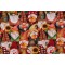 Gail Cadden Fabrics of SoHo Cider Season - Harvest Gnomes Printed Cotton Craft Fabric in Black for Timeless Treasures 
