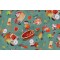 Kathryn Selbert/Advocate Art Forest Feast AKFD-22593-345 Printed Cotton Craft Fabric in Cypress for Robert Kaufman 