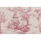 Stof France Galanterie Toile Printed Cotton Drapery Fabric in Vienna Rose 