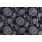 Valiant Fabrics Lydia Embroidered Drapery Fabric in Navy 