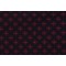Scalamandre Stella Geometric Woven Upholstery Fabric in Red on Navy