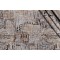 PK Lifestyles Handmade Embroidered Drapery Fabric in Cafe 