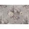 Waverly Ballad Bouquet Printed Linen Blend Drapery Fabric in Platinum