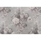 Waverly Ballad Bouquet Printed Linen Blend Drapery Fabric in Platinum