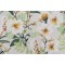 Tropical Floral Printed Drapery Fabric in Pearl