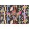 Waverly Birdhouse Chatter Printed Cotton Drapery Fabric in Licorice