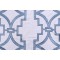 1 Yard Anna French Songyue W736144 Embroidered Drapery Fabric in Blue for Thibaut