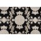 Thibaut Hallie F936114 Printed Linen Blend Drapery Fabric in Black and Beige