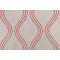 Thibaut Juniper Ogee W764106 Embroidered Drapery Fabric in Stone and Coral
