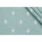 Thibaut Zambia W736119 Embroidered Cotton Drapery Fabric in Aqua