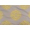 Thibaut Halie W736100 Embroidered Drapery Fabric in Grey and Lemon