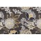 Thibaut Sulu F913010 Printed Linen Drapery Fabric in Charcoal