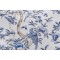 Thibaut Giselle F914224 Printed Linen Blend Drapery Fabric in Blue and White