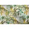 Stof France Poerani Printed Cotton Drapery Fabric in Vert