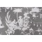 Thibaut South Sea F916022 Printed Linen Blend Drapery Fabric in Grey