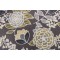 Thibaut Sulu F913010 Printed Linen Drapery Fabric in Charcoal