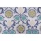 Thibaut Banyan W764103 Printed & Embroidered Linen Drapery Fabric in Green and Blue