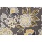 Thibaut Sulu F913010 Printed Linen Drapery Fabric in Charcoal