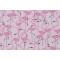 Dear Stella Alphabet Soup - Flamingle Printed Cotton Craft Fabric in Pink 