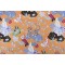 PK Lifestyles Playful Zebra Printed Cotton Drapery Fabric in Mandarin 
