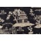 Hamilton Minato Printed Cotton Drapery Fabric in Beluga 