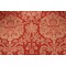 Thibaut Manhattan Damask F91727 Printed Drapery Fabric in Scarlet