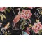Home Accent Fabrics Bellissimo Embroidered Silk Drapery Fabric in Midnight