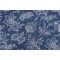Waverly Follow The Trail Printed Cotton Denim Decorator Fabric in Denim 