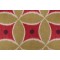 Duralee Ada Printed Linen Drapery Fabric in Watermelon