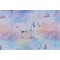 Timeless Treasures Unicorns & Stars Met Printed Cotton Craft Fabric in Pastel 