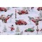 Dona Gelsinger Frosty Delights - Snowman & Trucks Printed Cotton Craft Fabric in White for Timeless Treasures 
