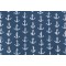 Premier Prints Anchor Printed Cotton Twill Drapery Fabric in Blue