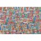Circus Printed Drapery Fabric in Jewel 