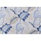 Sanibel Printed Twill Drapery Fabric in Indigo 