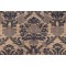 Scalamandre Schloss on Hessian Printed Jute Drapery Fabric in Blue/Gold