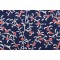 Duralee Cottway Printed Drapery Fabric in Sapphire