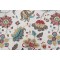 Robert Allen Spring Mix Printed Linen Blend Drapery Fabric in Poppy